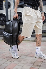 Large black youth backpack with laptop compartment and external pocket - Зображення 3