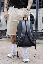 Large black youth backpack with laptop compartment and external pocket - Зображення 4