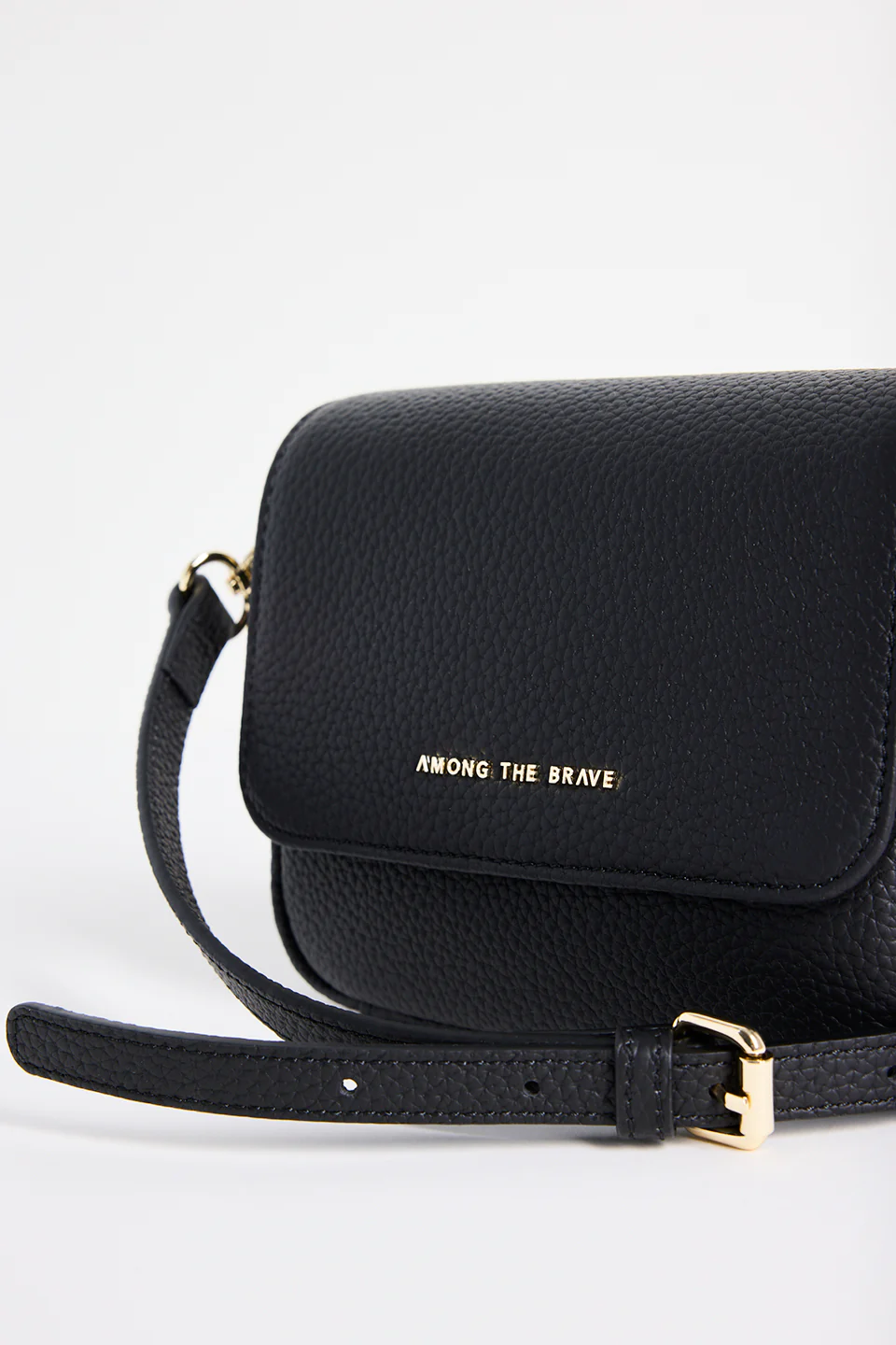 London Black Leather Small Crossbody Bag - Image 2