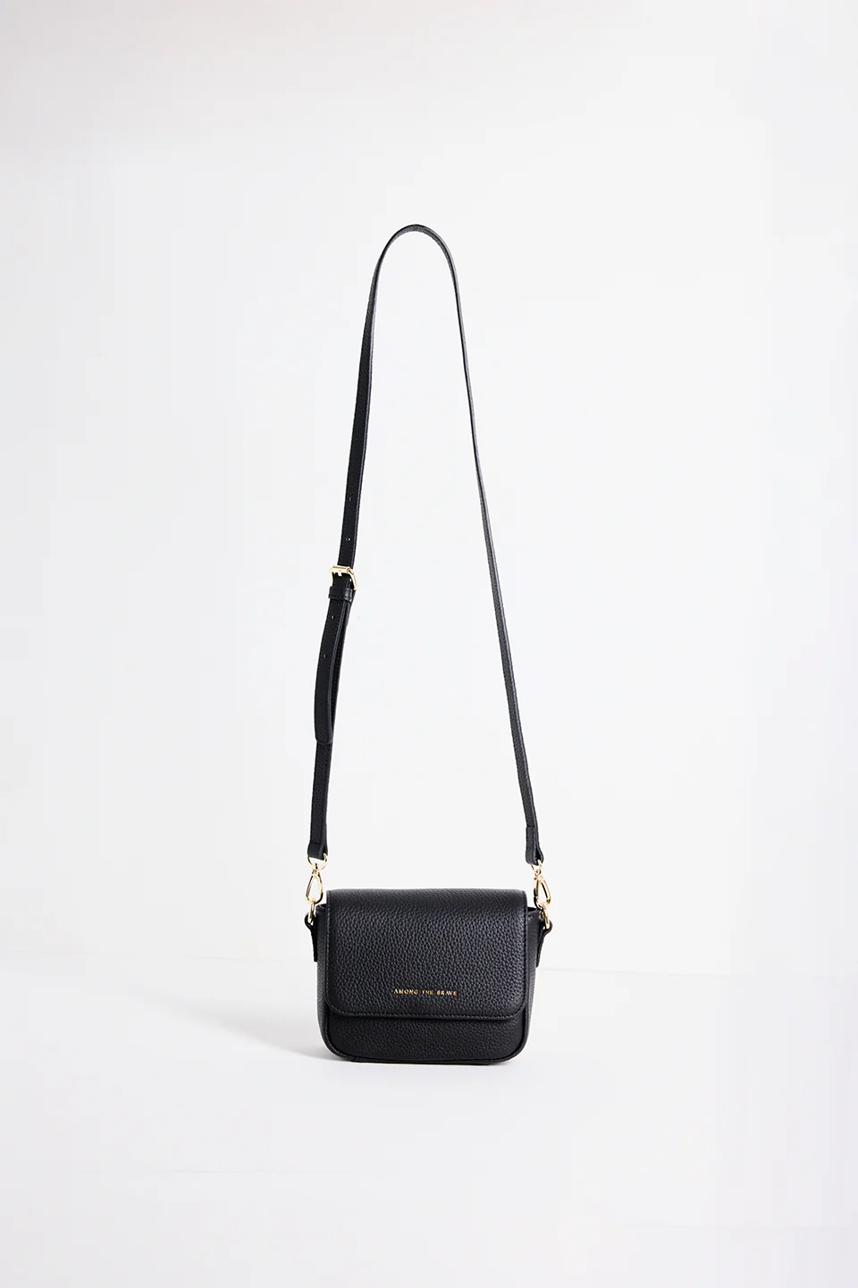 London Black Leather Small Crossbody Bag - Image 4