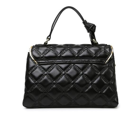 Quilted PU Leather Crossbody Handbag – Women’s Medium Shoulder Bag with Gold Hardware - Зображення 4