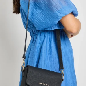 London Black Leather Small Crossbody Bag