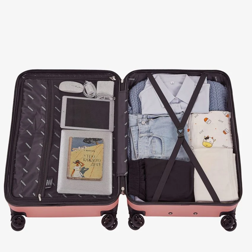 Set of 3 Rose Gold Travel Suitcases - Зображення 5