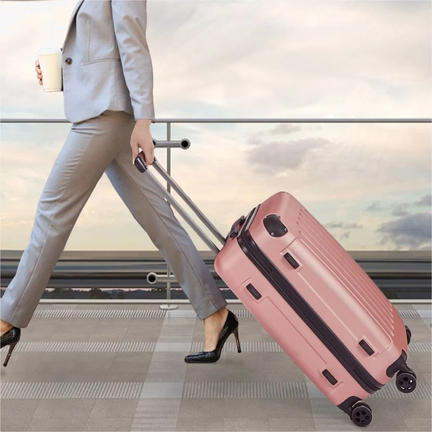 Set of 3 Rose Gold Travel Suitcases - Зображення 6